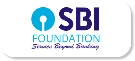 SBI Logo of SBI Foundation with tagline "Service Beyond Banking".